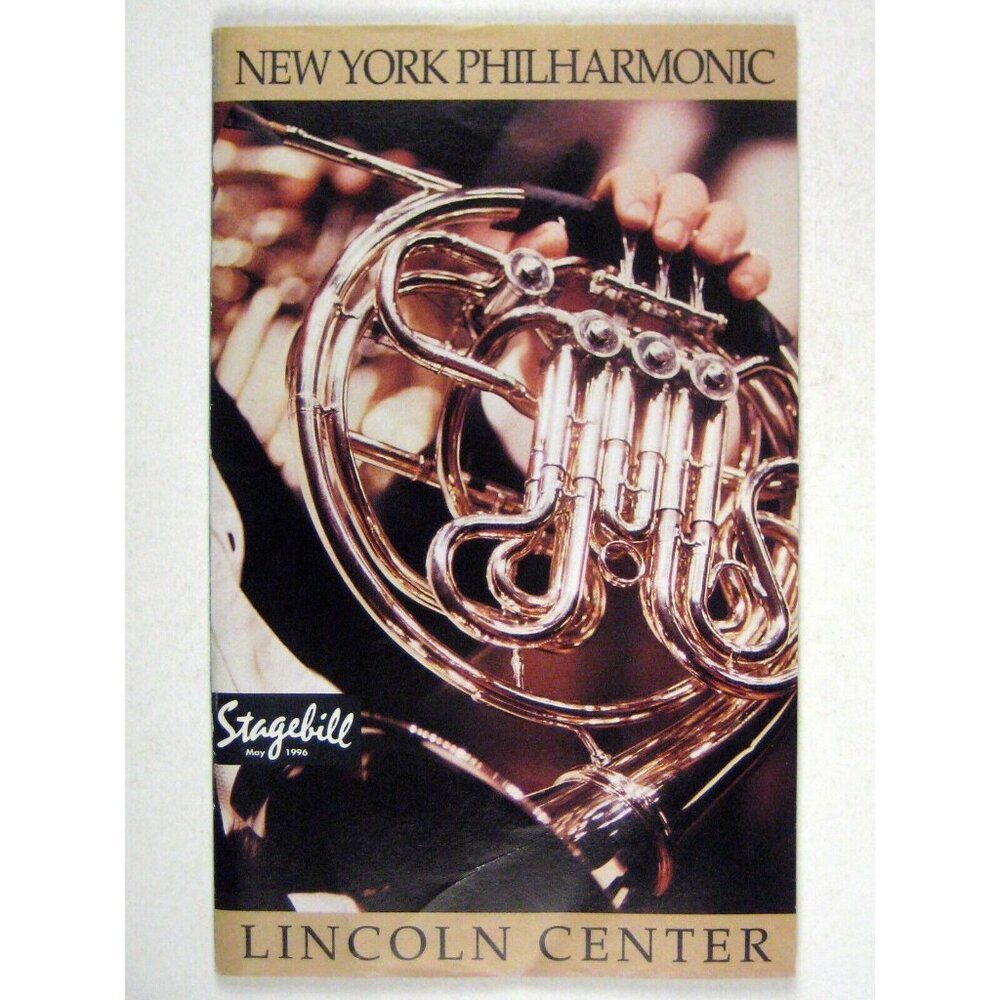 New York City Philharmonic Stagebill 1996 Bloch Rhapsody Bruckner 4 Musty Smell